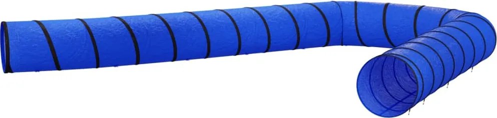 vidaXL Tunel pentru câini, albastru, Ø 55x1000 cm, poliester