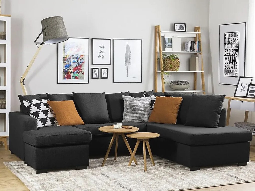 Colțar Scandinavian Choice C135Gri, 254x194x83cm, Picioare: Lemn