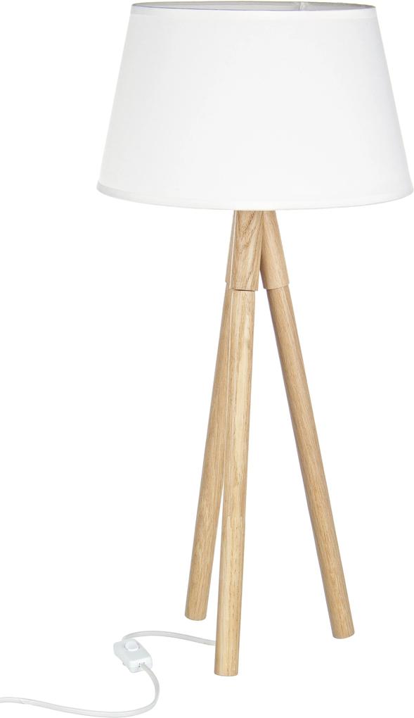 Lampadar lemn alb Roma Ø33x69h