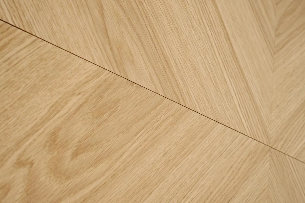 Masa extensibila Edmondo stejar natur/negru L160-240 cm