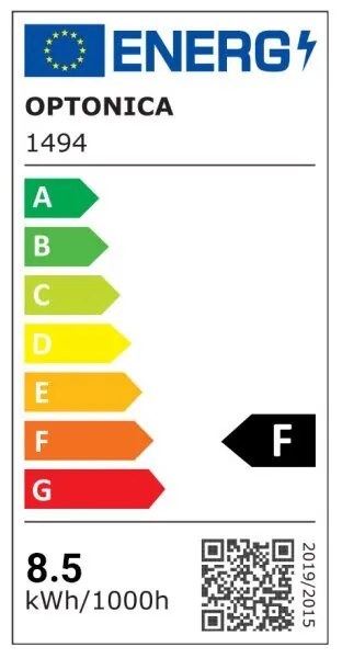 Bec LED sferic 8.5W(54W) Optonica, E14, G45, 800 lm, lumina neutra (4500K), opal, clasa energetica F
