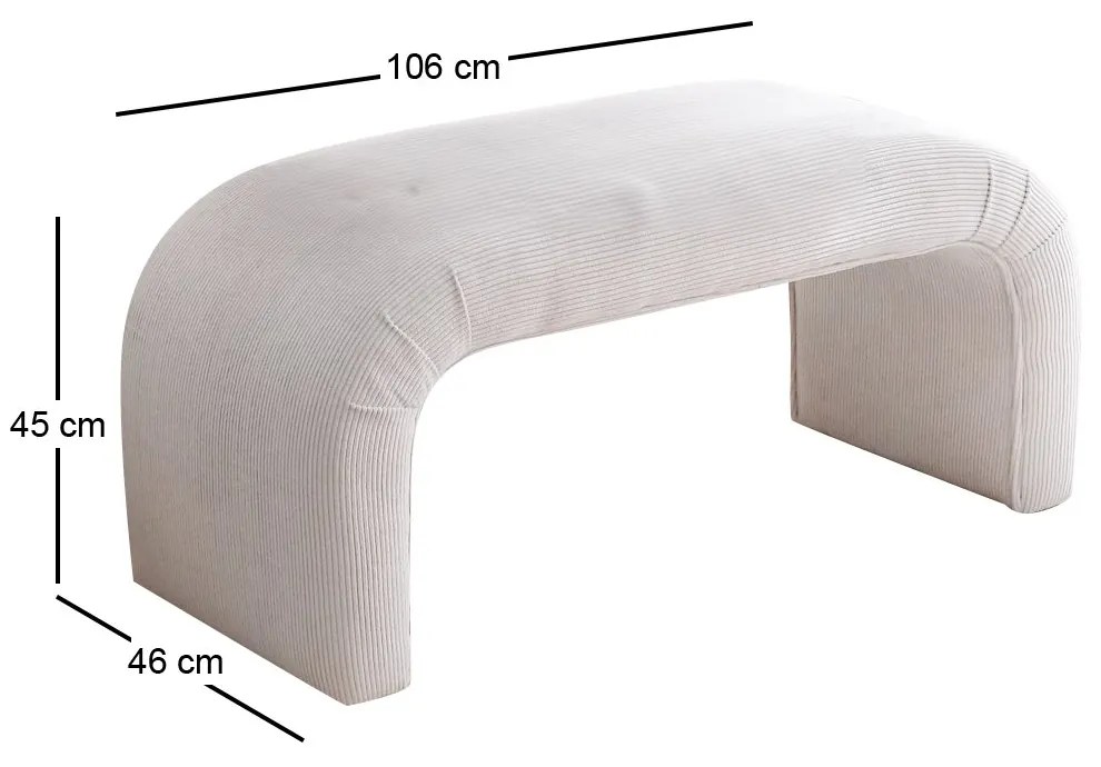 Taburete Naos Bench (gri deschis). 1087819