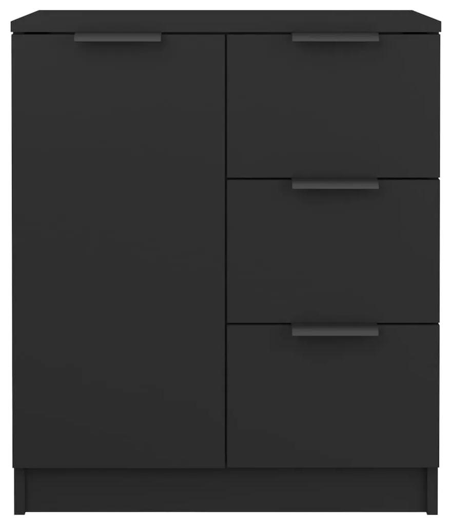 Servanta, negru, 60x30x70 cm, lemn prelucrat 1, Negru