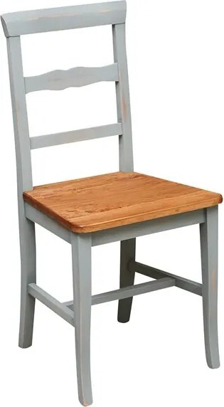 Scaun, L45 43 H92 cm, cu sezut din lemn masiv