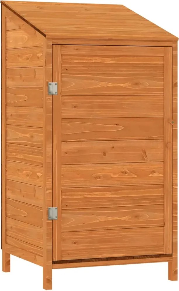 vidaXL Șopron de grădină, maro, 55x52x112 cm, lemn masiv de brad