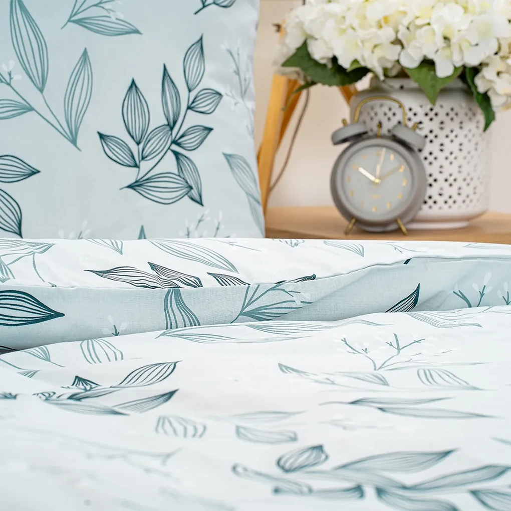 Lenjerie de pat din bumbac 4Home Frosty Leaves ,140 x 200 cm, 70 x 90 cm, 140 x 200 cm, 70 x 90 cm
