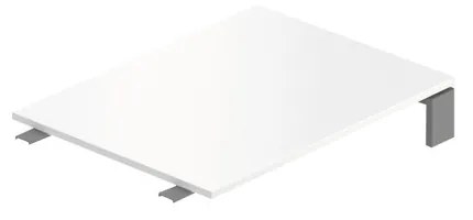 Element de actiune Creator 80 x 60 cm, baza grafit, fara picioare, alb