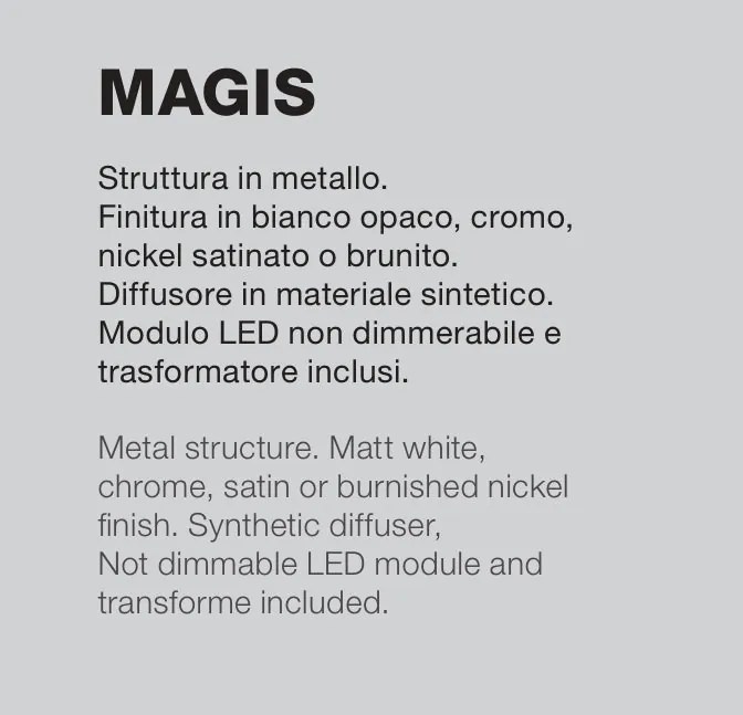 Aplica LED oglinda, tablou MAGIS L-48cm crom, 4000K