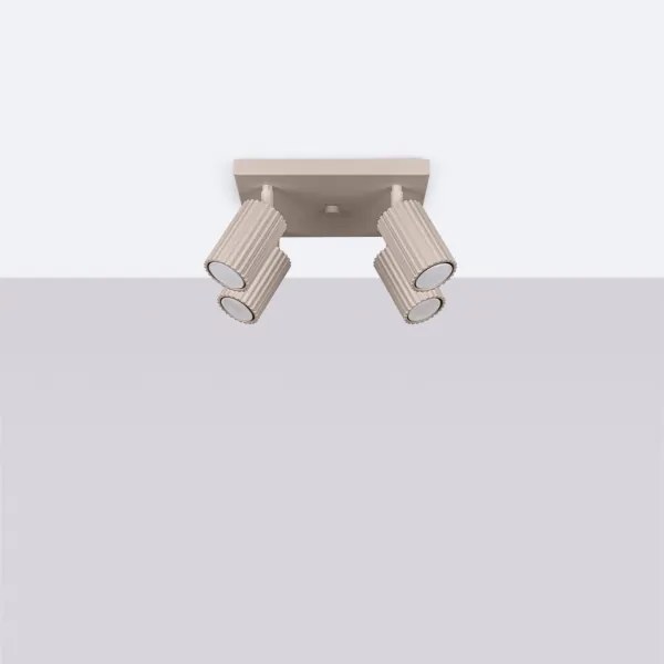 Brilagi - Spot LED de tavan CRESTO 4x GU10/10W/230V taupe