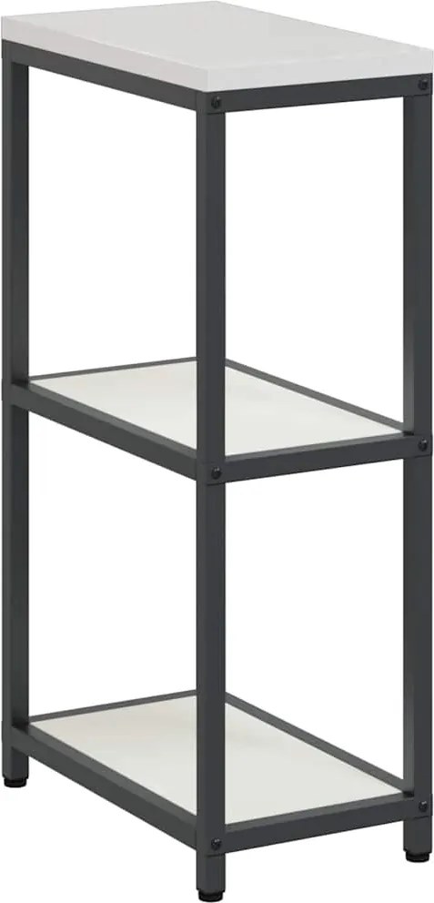 vidaXL Depozitare pentru bucătărie cu raft Alb 60 x 50 x 92 cm Oțel