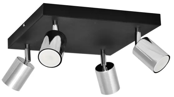 Spot LED TUNE 4xGU10/4,8W/230V crom mat/negru