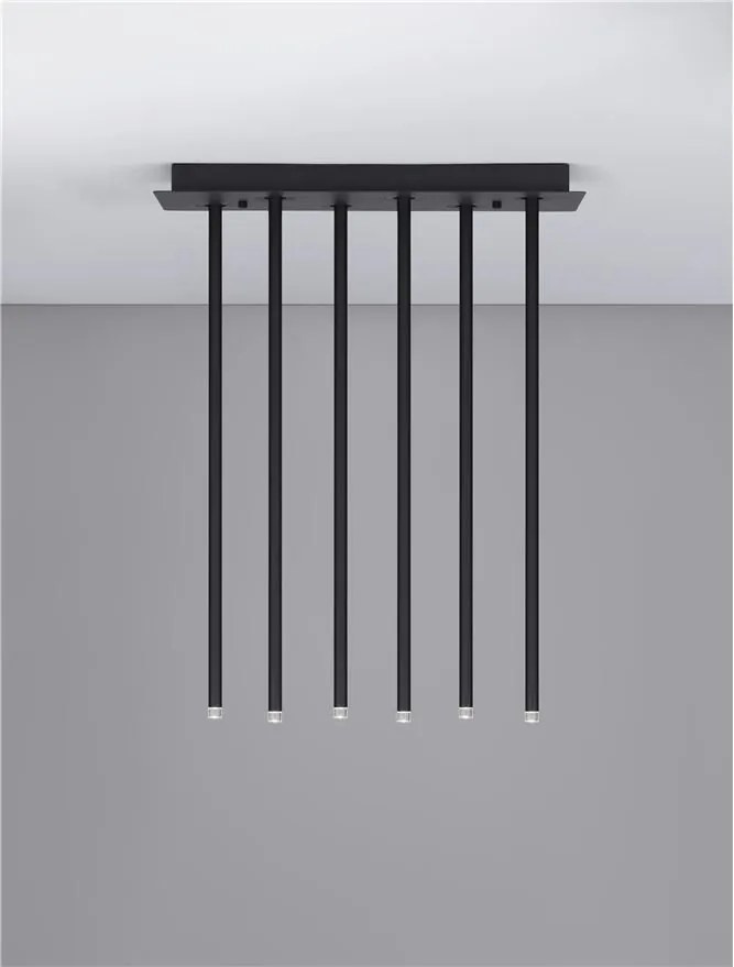 Lustra LED aplicata design minimalist STILVI 17W negru