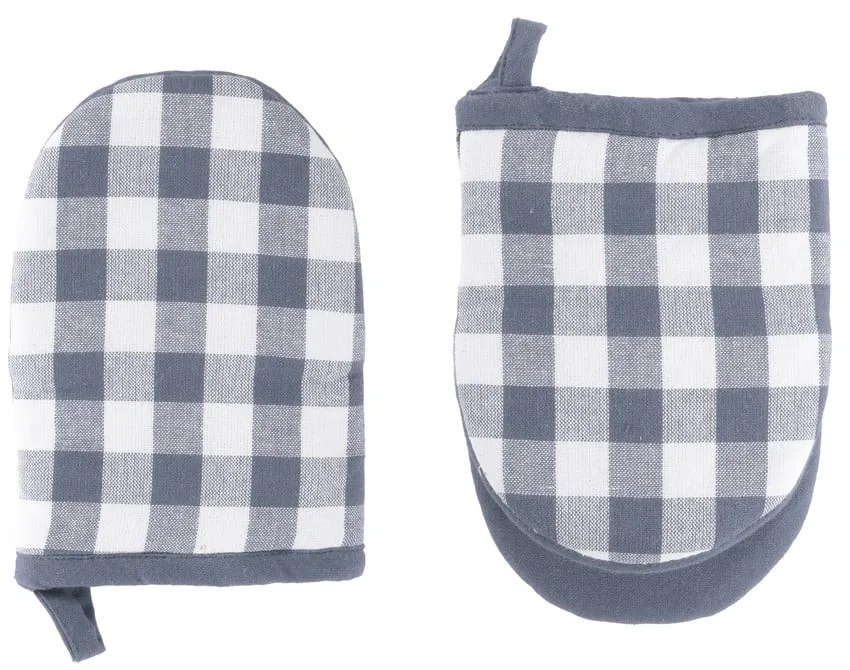 Set de mănuși de bucătărie 2 buc. din bumbac Gingham – Tiseco Home Studio