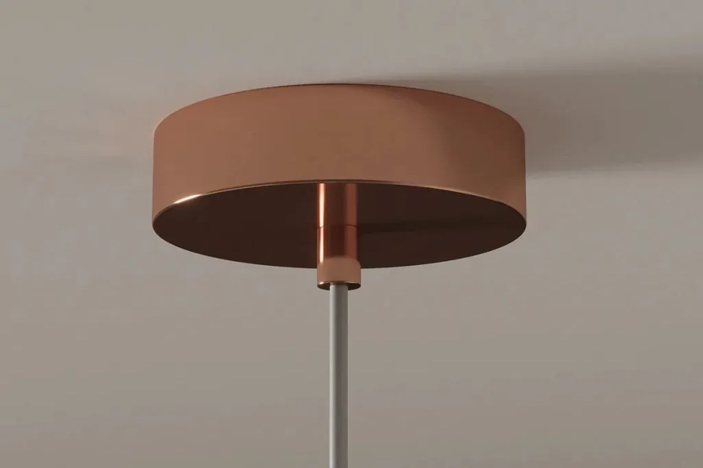 Lustra, Pendul modern cu glob sticla cupru LIQUID DIAMOND 20cm