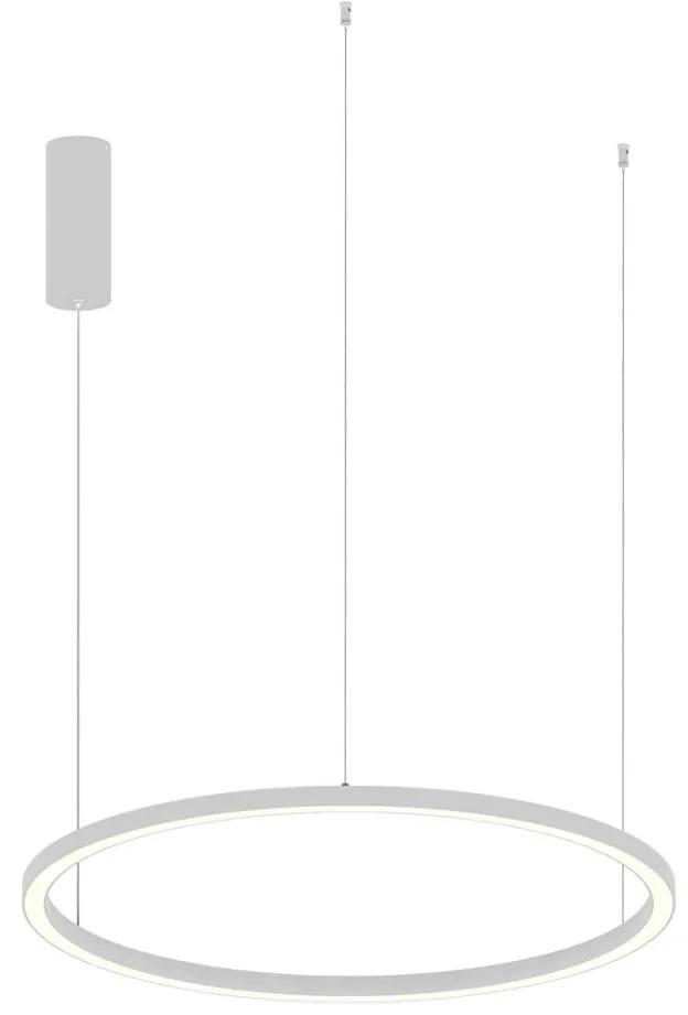 Lustra moderna design circular LED HOOP BIANCA D80