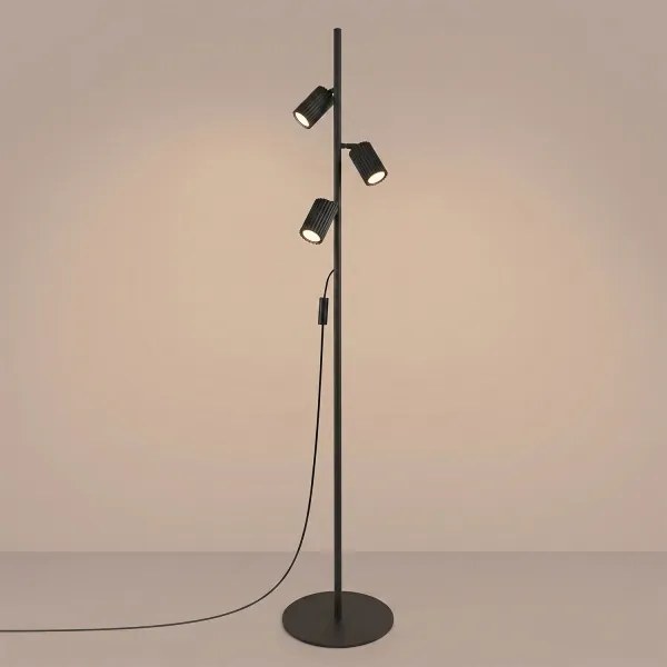Sollux SL.2016 - Lampadar KARBON 3xGU10/10W/230V negru