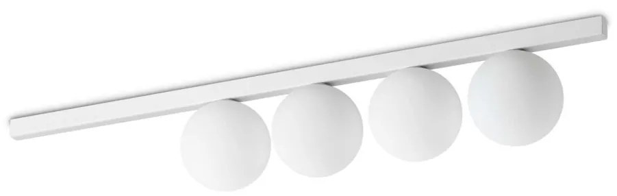 Plafoniera moderna stil minimalist Binomio pl4 alba
