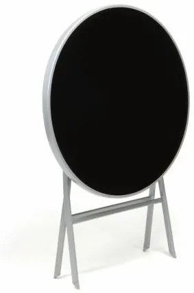 Masa de gradina din sticla bistro cu blat rabatabil-argintiu