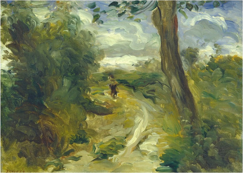 Tablou pe sticlă - Auguste Renoir, Landscape between Storms, reproducere (70x50 cm)