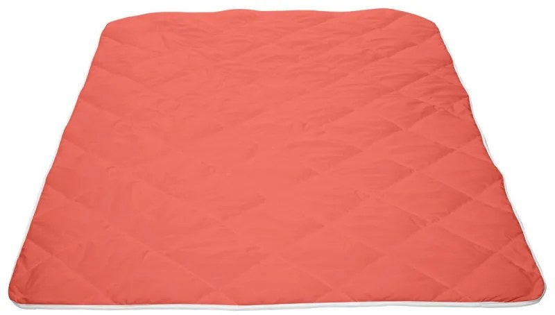 Pilota de iarna coral, microfibra matlasata, 200x220 cm, 350g/mp