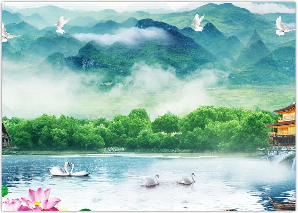 Tablou - Peisaj de vis (70x50 cm)