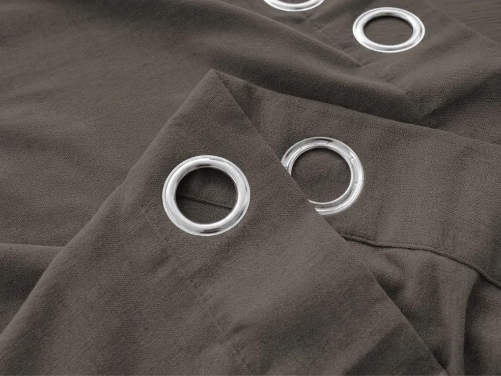 Perdea TAVIO 140x250 cm, gri-maroniu Agatat: Rejansa