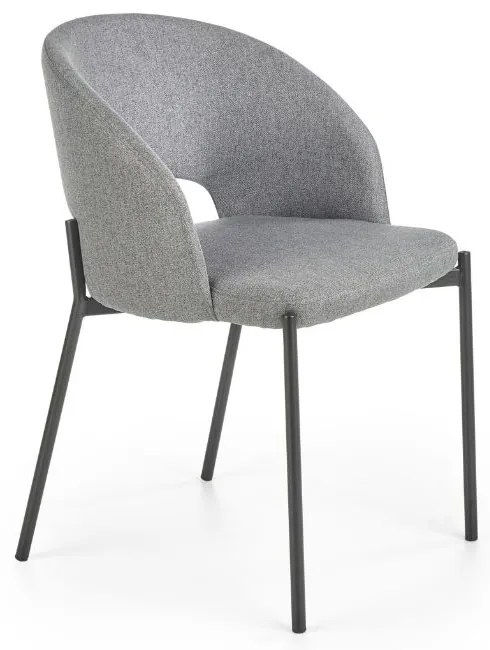 Scaun de bucaterie Alanna, gri/negru