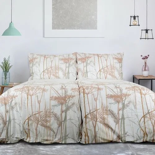 Lenjerie de pat din bumbac B.E.S. Petrovice Exkluziv Caraway, 140 x 200 cm, 70 x 90 cm
