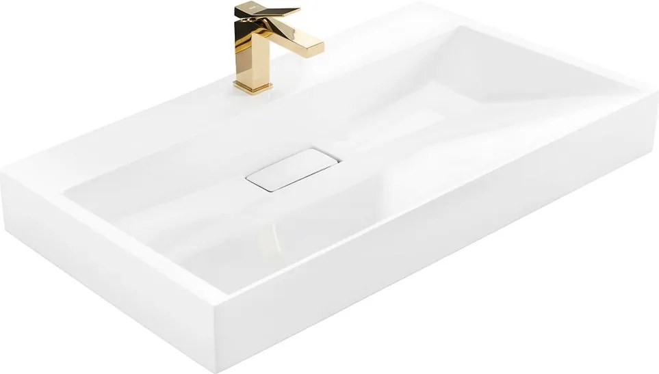 Lavoar pentru blat GOYA 100 cm alb