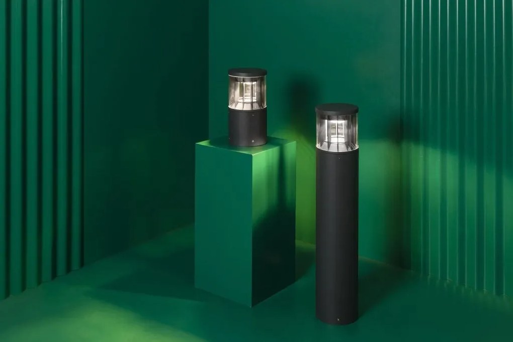 Mini Stalp LED iluminat exterior simetric 360º wide IP65 SCREEN 25cm 2700K DALI