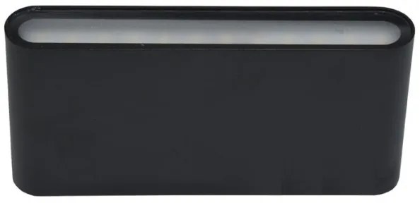 Aplică LED de exterior Ecolite ZFP12-CR BRICK 2xLED/6W/230V IP65 negru