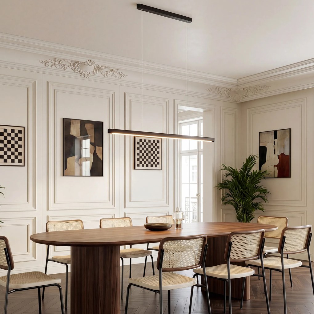 HOMCOM Lampă suspendată cu telecomandă și funcție memorare, dimmabilă cu temperaturi de culoare ajustabile | Aosom Romania