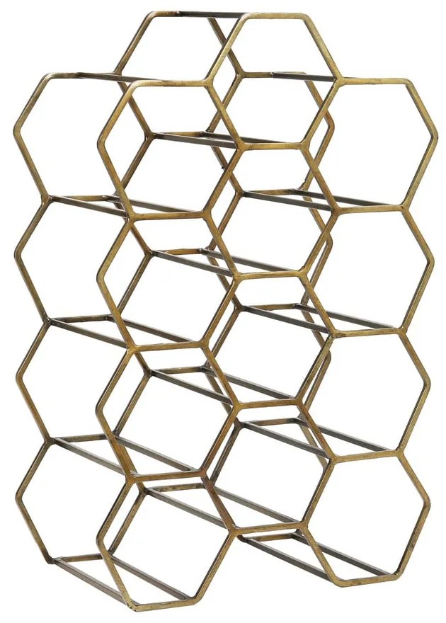 Suport de vinuri din metal bronz pentru 12 sticle Salbris - Light &amp; Living
