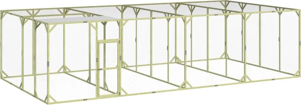 vidaXL Coteț de găini, 800x400x200 cm, lemn masiv de pin impregnat