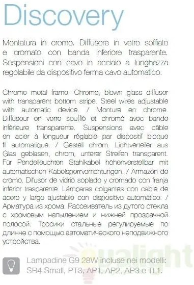 Aplica de perete cu 3 brate, finisaj crom DISCOVERY AP3 82455