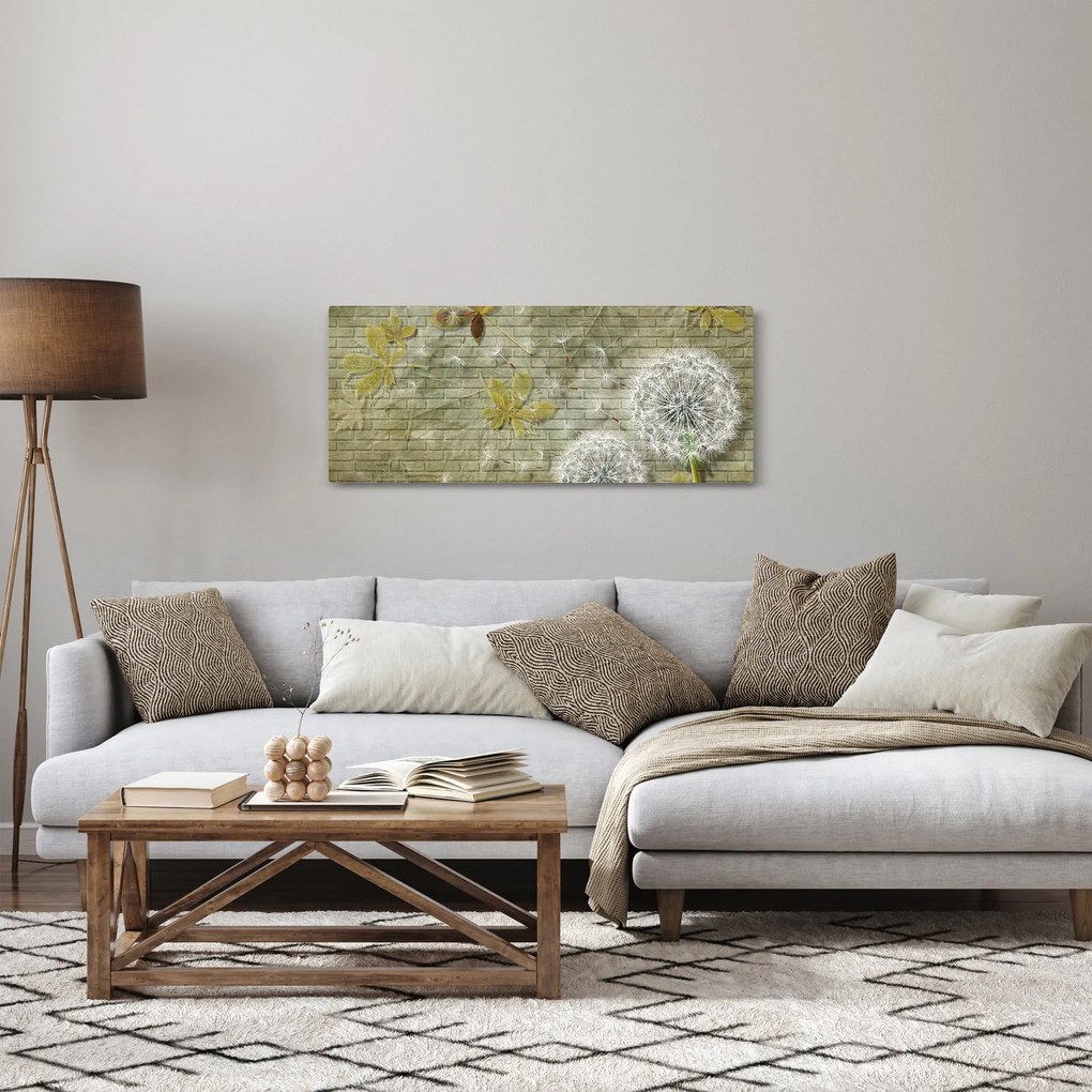 Tablou - Păpădii suflate de vânt (120x50 cm)