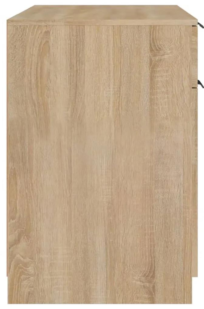 Birou, stejar sonoma, 100x50x75 cm, lemn prelucrat Stejar sonoma