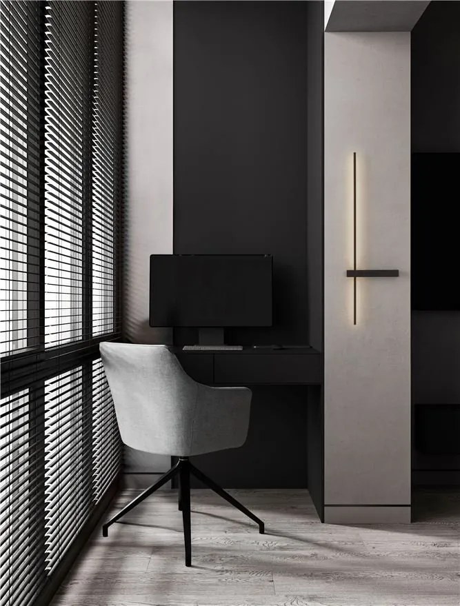 Aplica ambientala LED CCT DANESSA negru 73cm