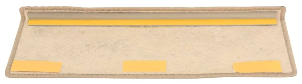 Covorase scari autoadezive 15 buc nisipiu 65x25 cm aspect sisal 15, Nisip, 65 x 25 cm
