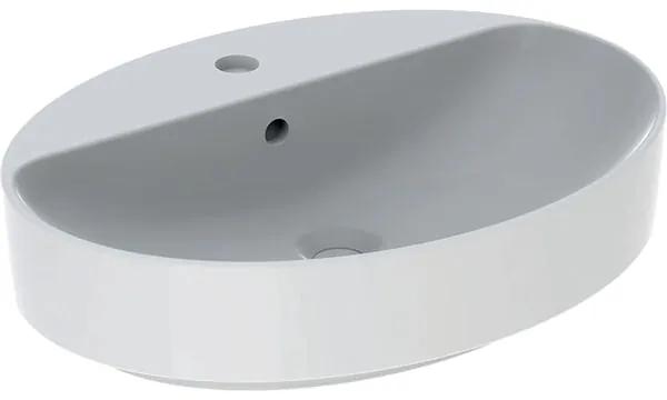 Lavoar Geberit Variform 60x45 cm, cu preaplin si orificiu baterie, alb - GEC500.772.01.2