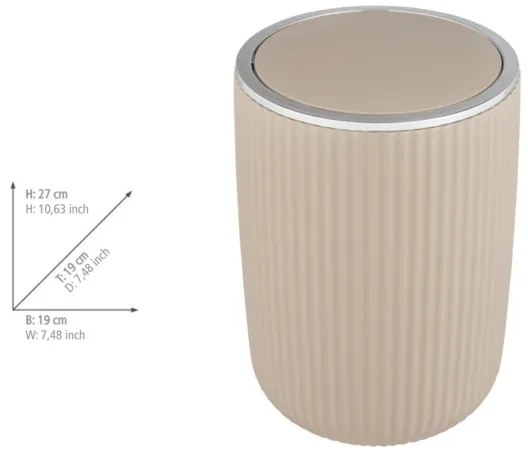 WENKO 25187100 - Coș AGROPOLI, 19 x 27 cm, bej