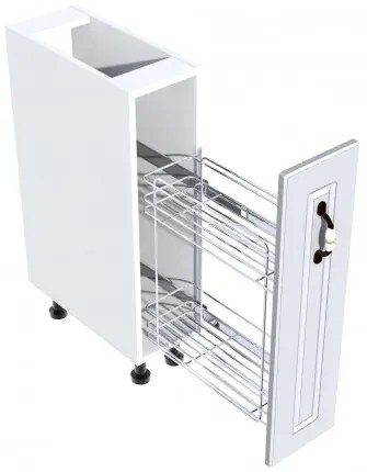 Corp inferior 20 cu 1 usa si cos Jolly Zebra MDF alb drept