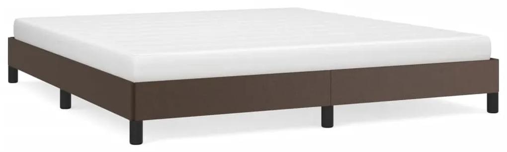 346913 vidaXL Cadru de pat, maro, 160x200 cm, piele ecologică