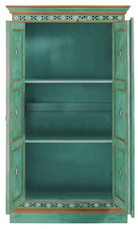 Dulap verde din lemn de mango 87x152x38 cm Prem – Støraa