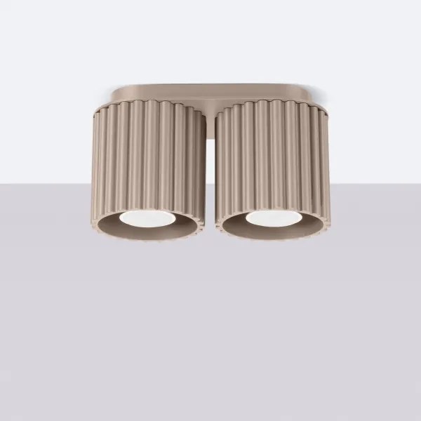 Sollux SL.1815 - Spot AURA 2xGU10/10W/230V taupe