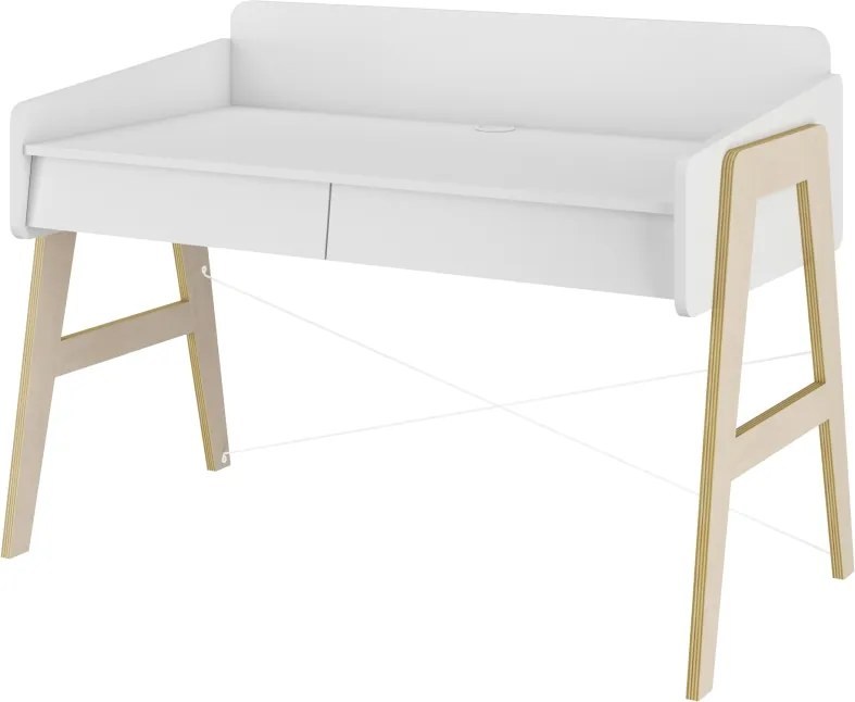 OFERTA Birou de scris pentru copii alb SO SIXTY Calitatea II.