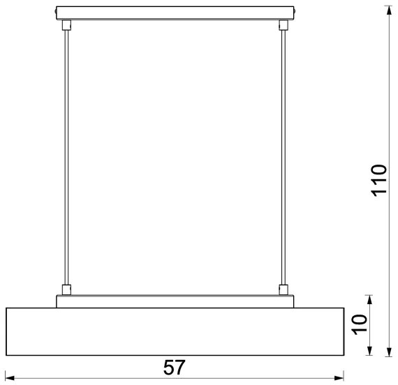 Lustră pe cablu MAISON 3xGU10/8W/230V maro