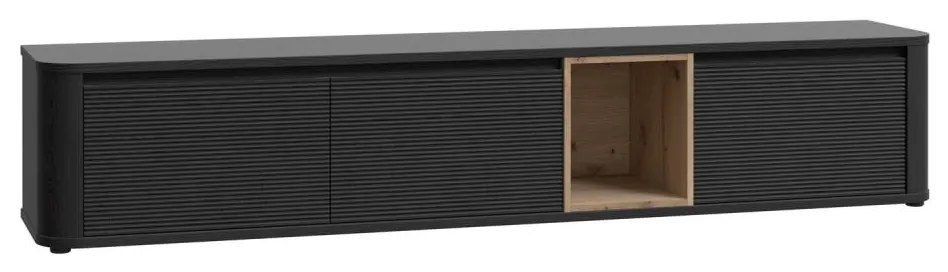 Comodă TV INAR, negru/maro