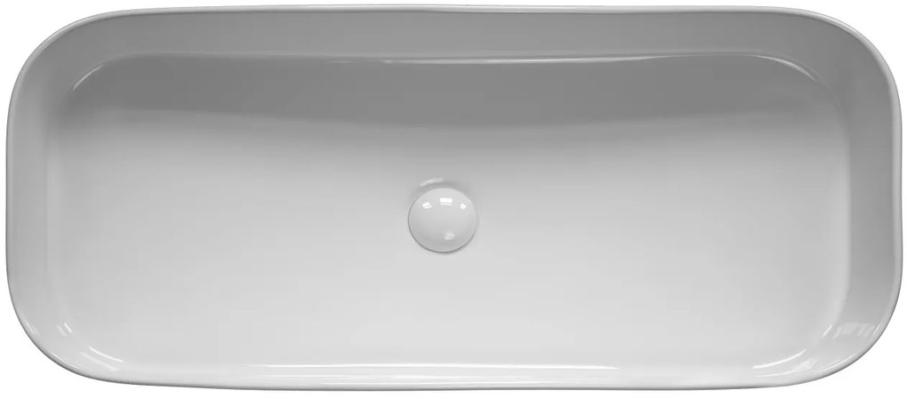 Lavoar pe blat, Fluminia, Capri-85, 85 x 38 cm, alb