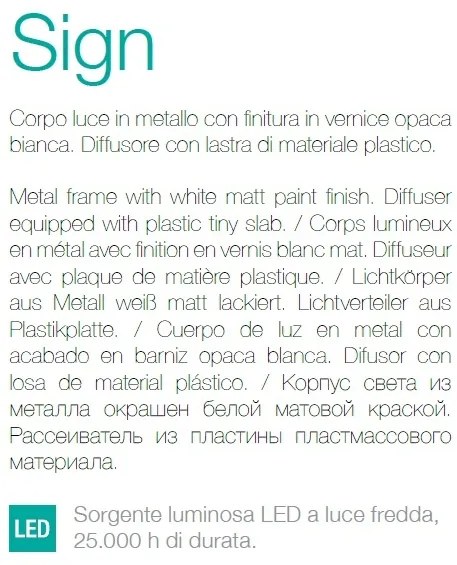 Aplica cu semn de informare -fumat interzis- iluminat LED, SIGN AP80 NO SMOKING 104393